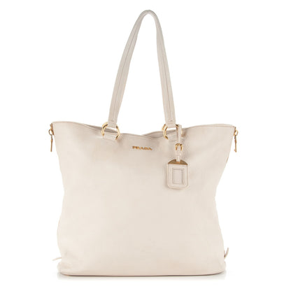 Prada Cervo Deerskin Zip Tote Talco 1 of 13