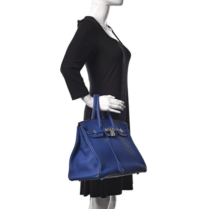 Hermes Togo Birkin 35 Bleu Electrique 2 of 9