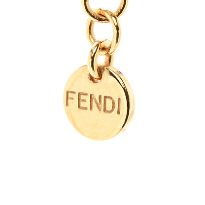 Fendi Metal Crystal Fendi First Tennis Choker Necklace Gold 5 of 7