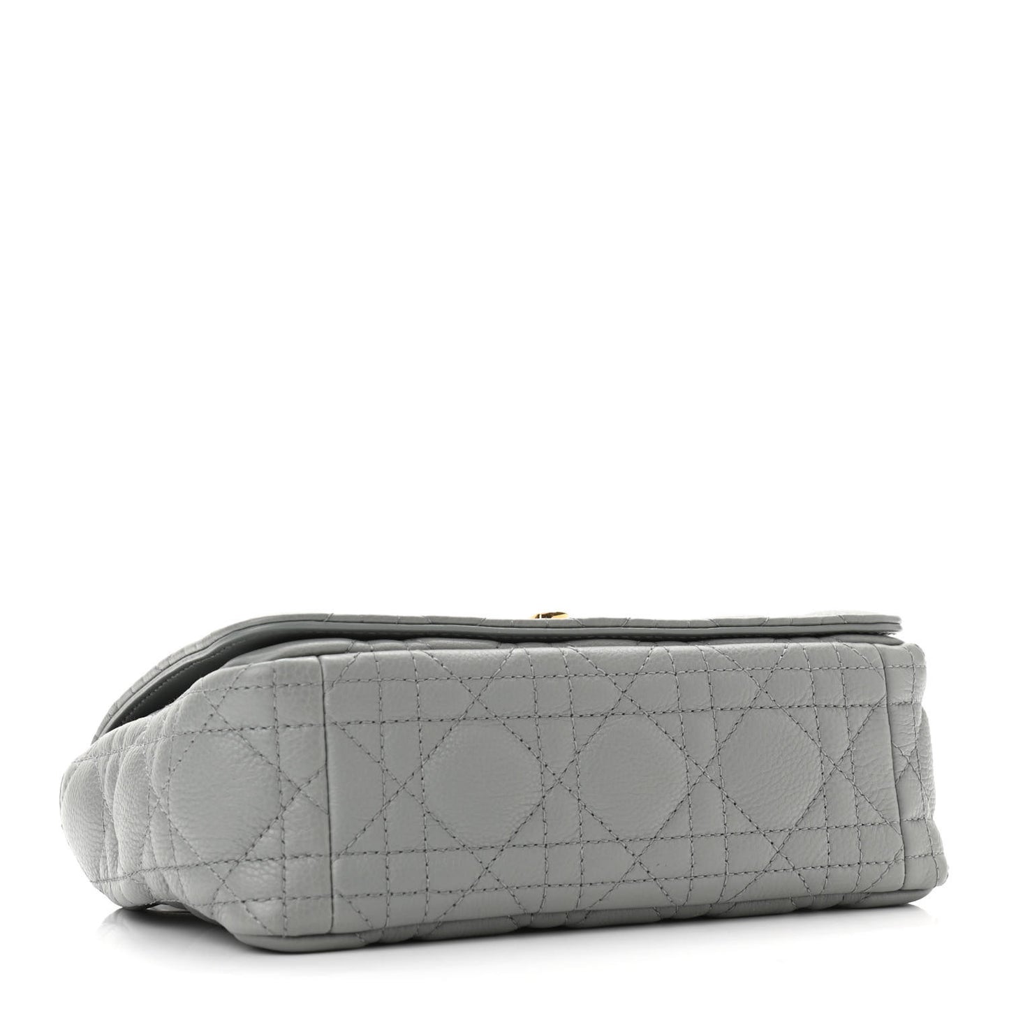 Calfskin Cannage Small Caro Bag Grey