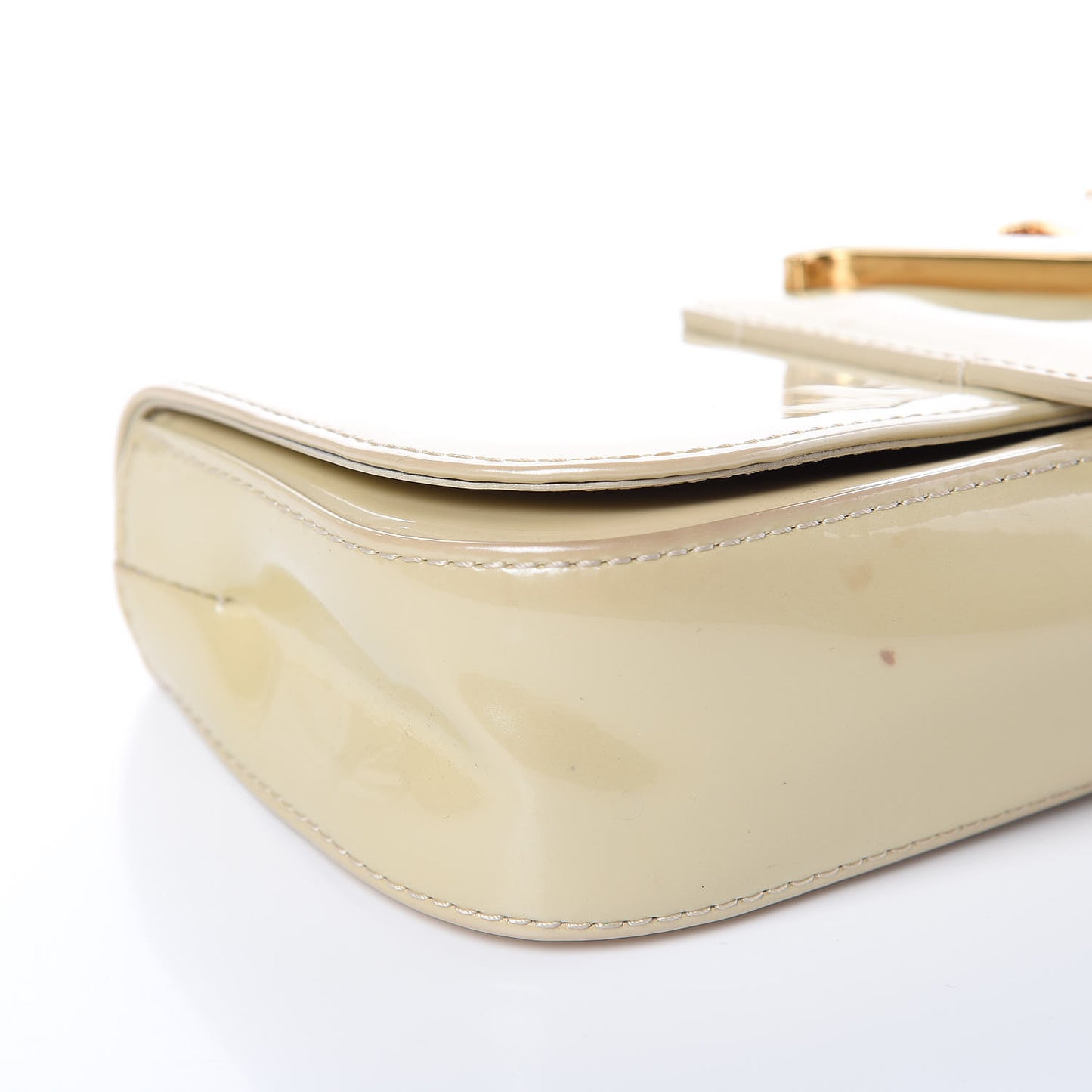 Patent Sobe Clutch Blanc Corail