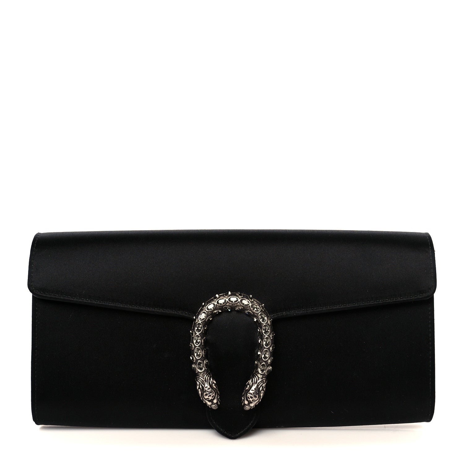 Gucci Satin Dionysus Clutch Black 1 of 9