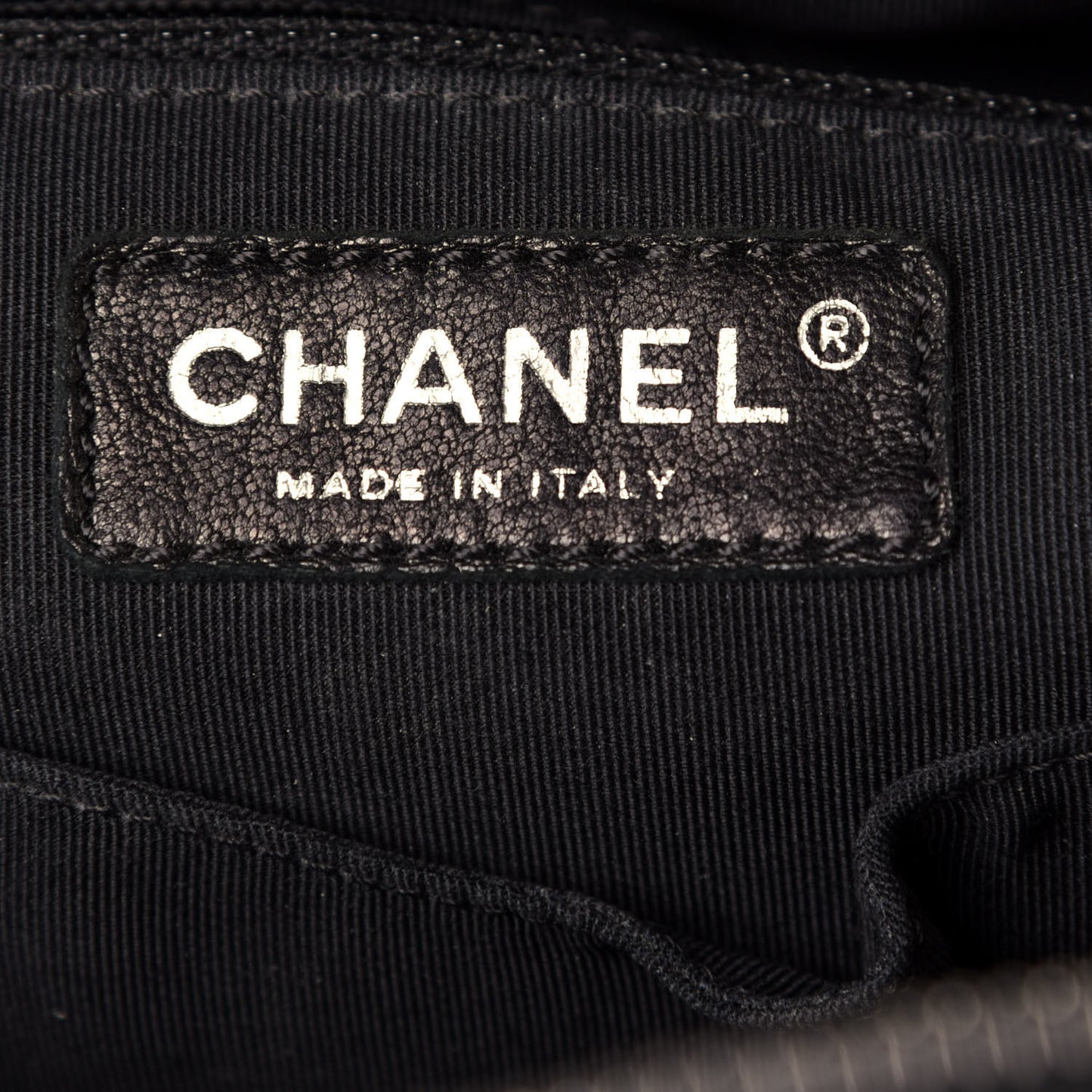 Lambskin Quilted Drawstring Backpack Black