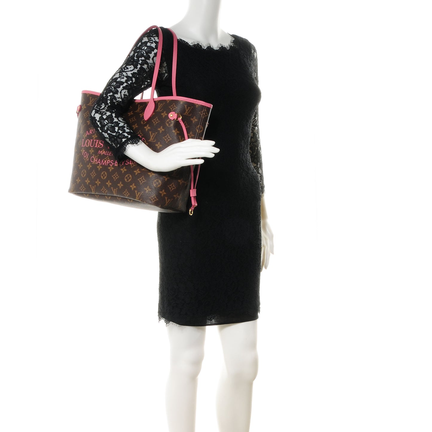 Monogram Articles de Voyage Ikat Neverfull MM Rose Velours