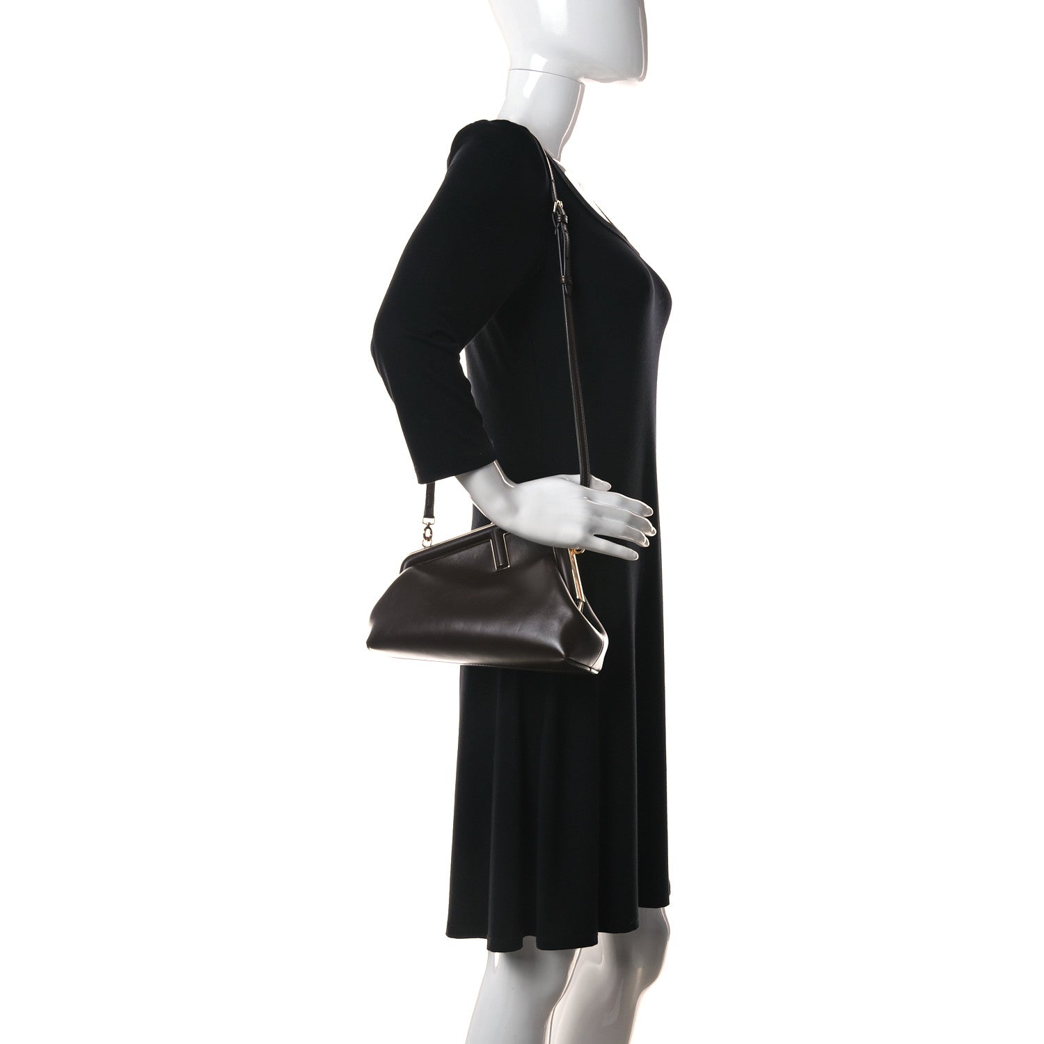 Fendi Shiny Nappa Small Fendi First Ebano 2 of 14