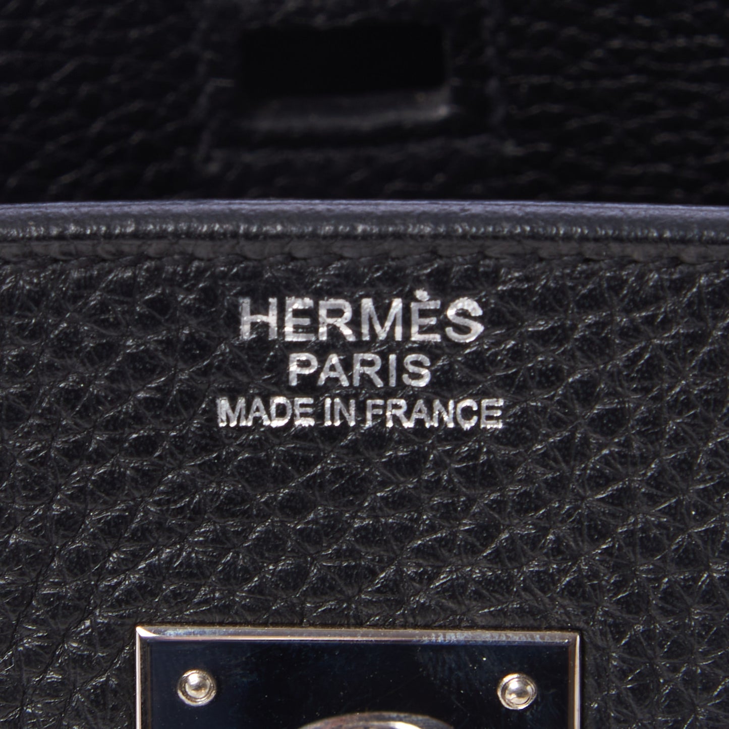 Taurillon Clemence Birkin 30 Black