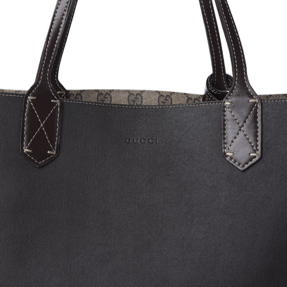 Gucci Calfskin GG Supreme Monogram Medium Reversible Tote Brown 15 of 17