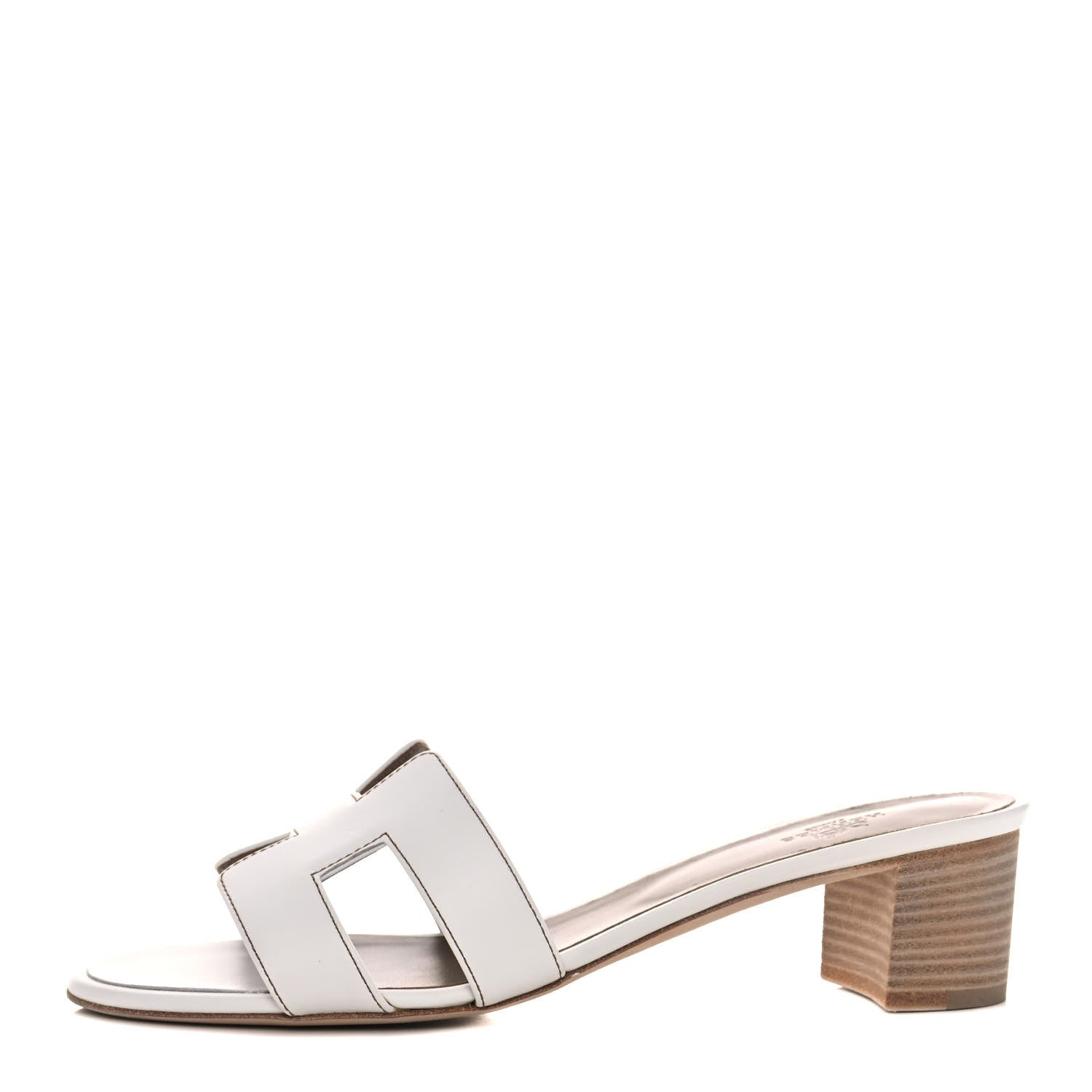 Hermes Calfskin Oasis Sandals 40 White 1 of 10