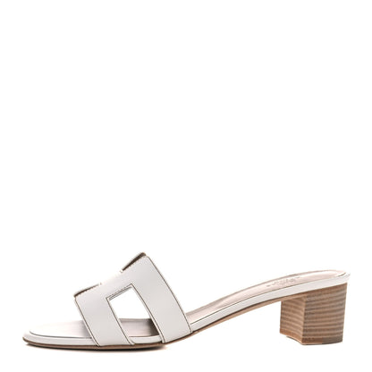 Hermes Calfskin Oasis Sandals 40 White 1 of 10