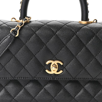 Chanel Caviar Quilted Mini Coco Chain Handle Flap Black 8 of 10