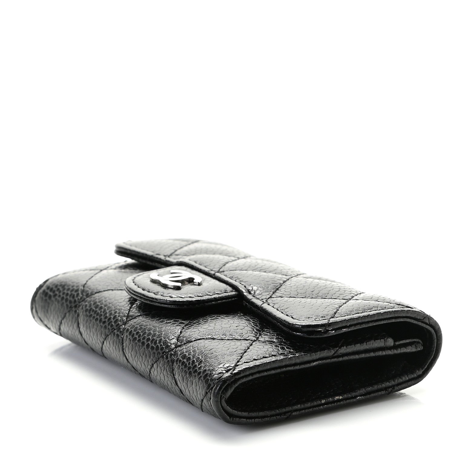 Chanel Caviar Quilted Flap Card Holder Black 8 of 8