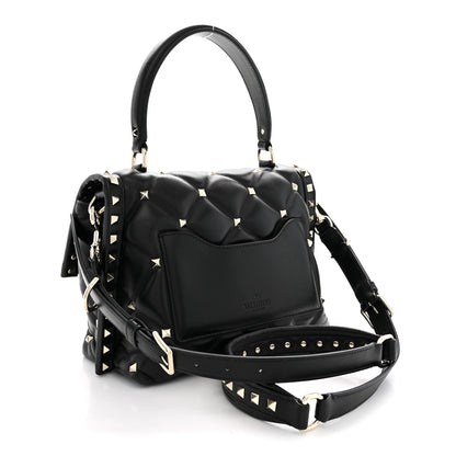 Valentino Garavani Nappa Medium Candystud Top Handle Bag Black 3 of 10
