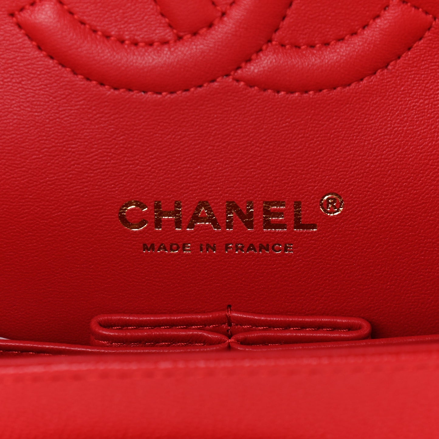 Caviar Quilted Medium Double Flap Dark Red