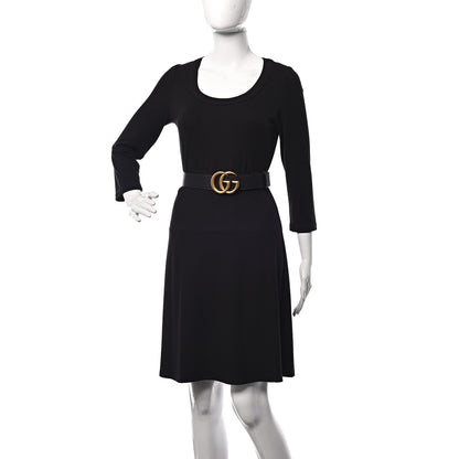 Gucci Calfskin Double G 40mm Belt 75 30 Black 2 of 6