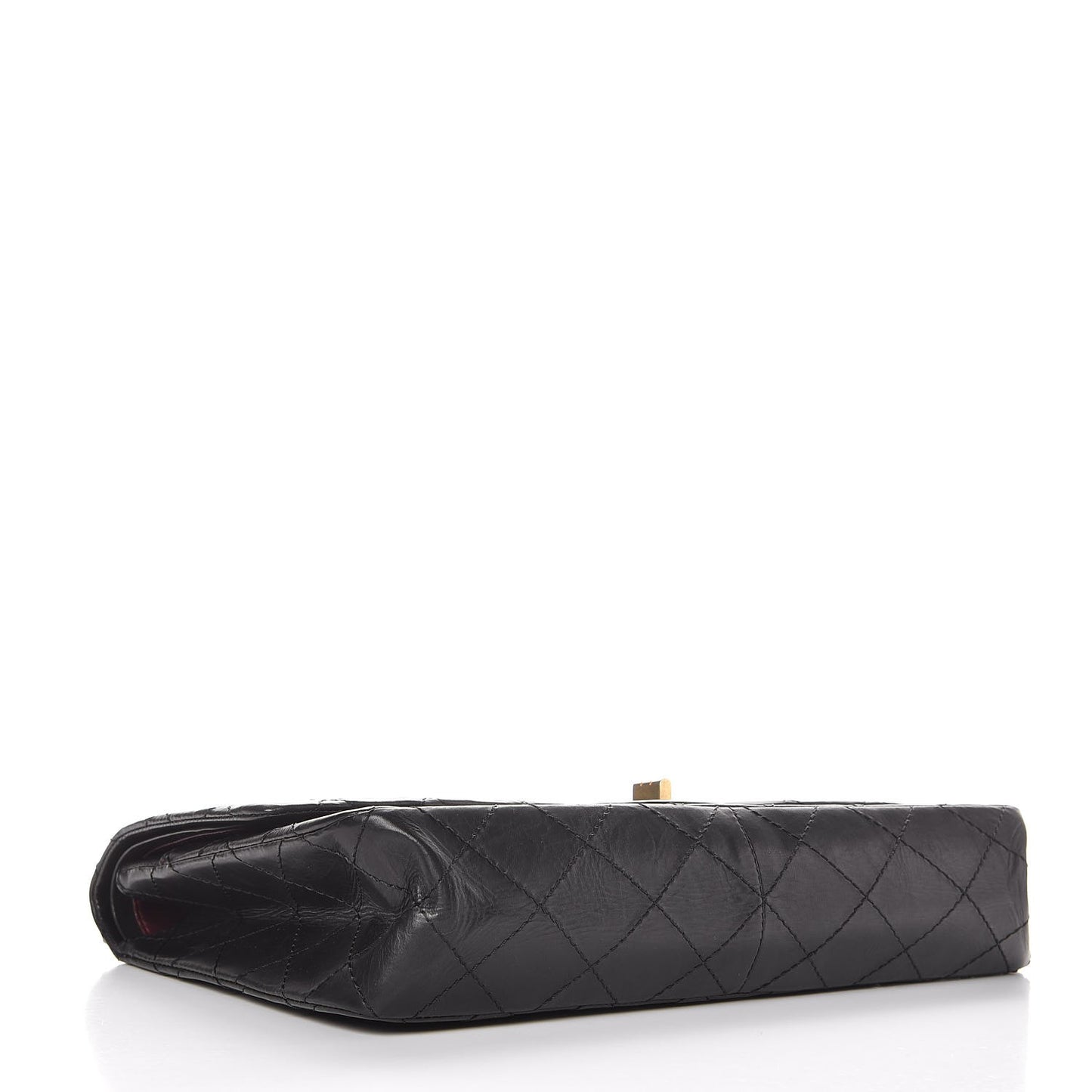 Aged Calfskin Quilted 50th Anniversary 2.55 Reissue 227 Flap Black
