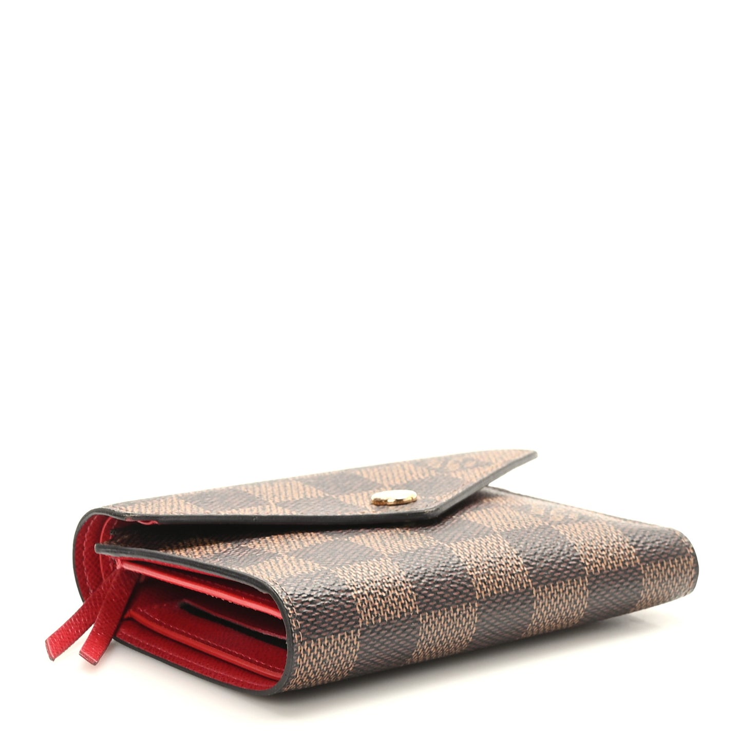 Damier Ebene Victorine Wallet Cherry