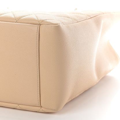 Chanel Caviar Quilted Grand Shopping Tote GST Beige Clair 10 of 10