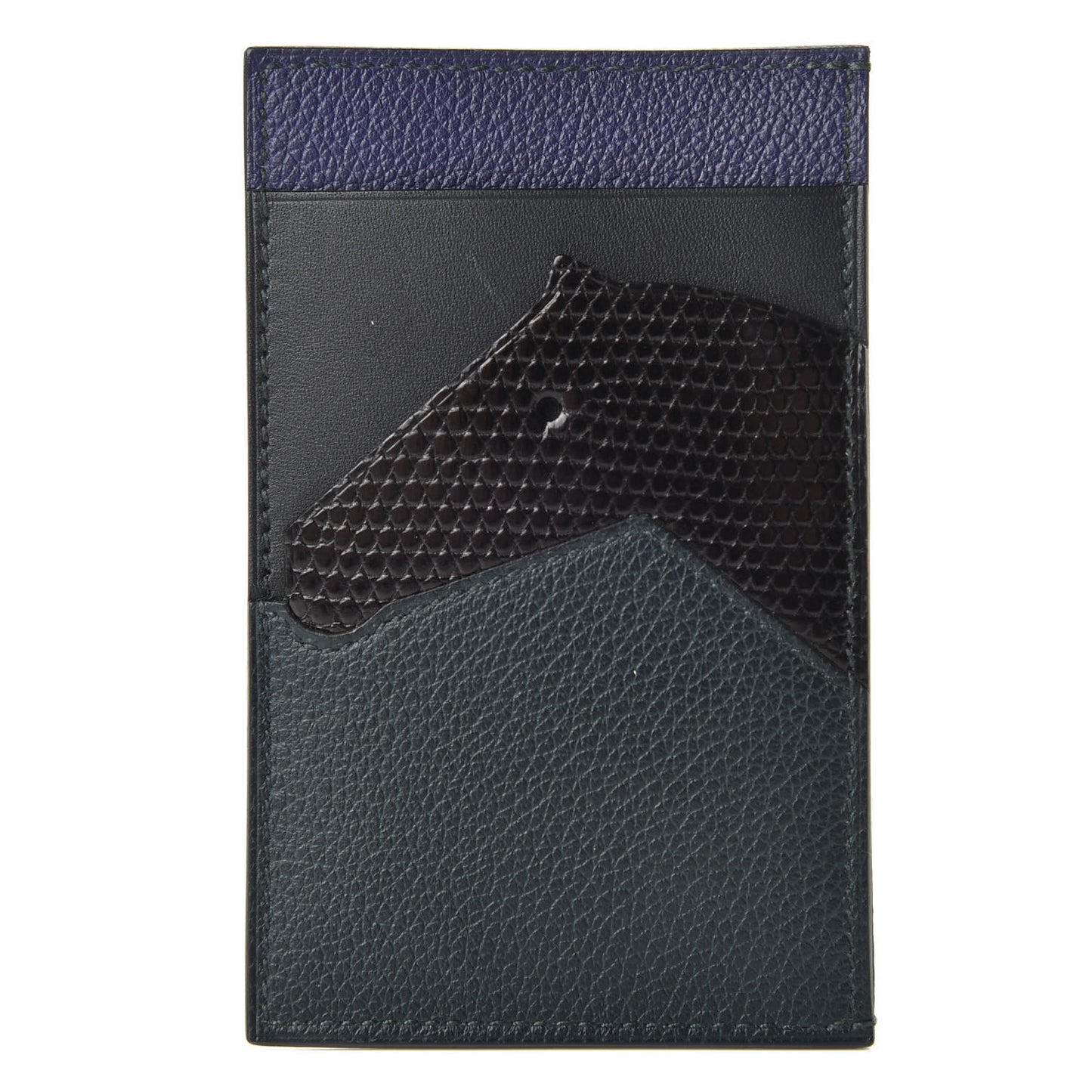Polished Lizard Evercolor Sombrero II Les Petits Chevaux Card Holder Cypress Black Bleu Obscur Encre