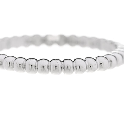 Van Cleef & Arpels 18K White Gold Small Perlee Ring 51 5.75 5 of 5