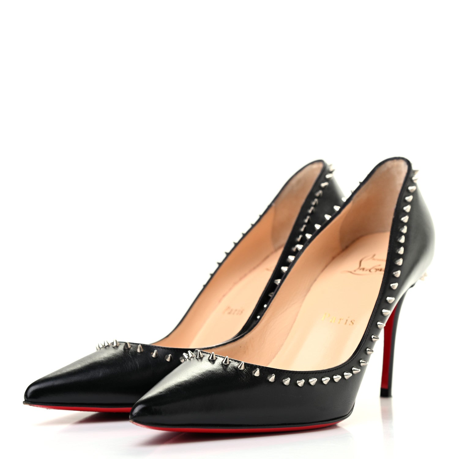 Christian Louboutin Kid Anjalina 85 Pumps 36.5 Black 3 of 10
