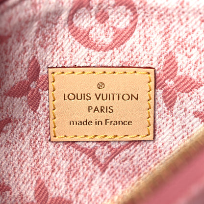 Louis Vuitton Monogram Jacquard Denim Nano Speedy Bandouliere Pink 6 of 9