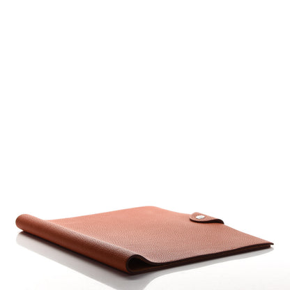 Hermes Togo Ulysse MM Notebook Cover Potiron 3 of 4
