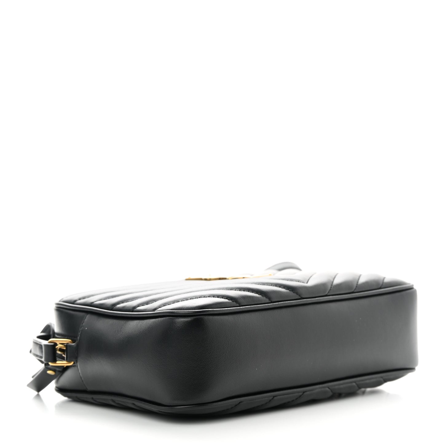 Calfskin Matelasse Monogram Lou Camera Bag Black
