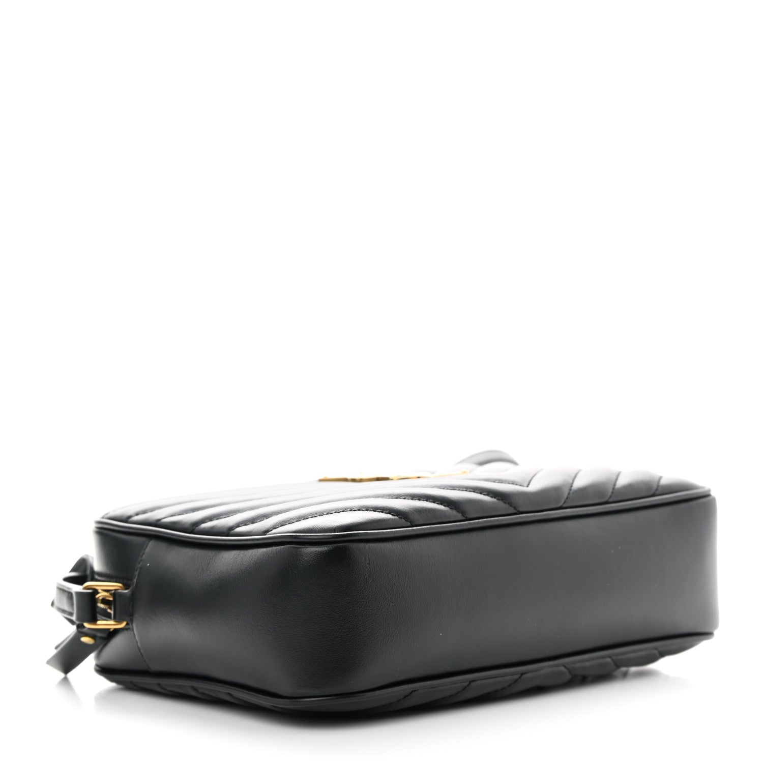 Saint Laurent Calfskin Matelasse Monogram Lou Camera Bag Black 4 of 11
