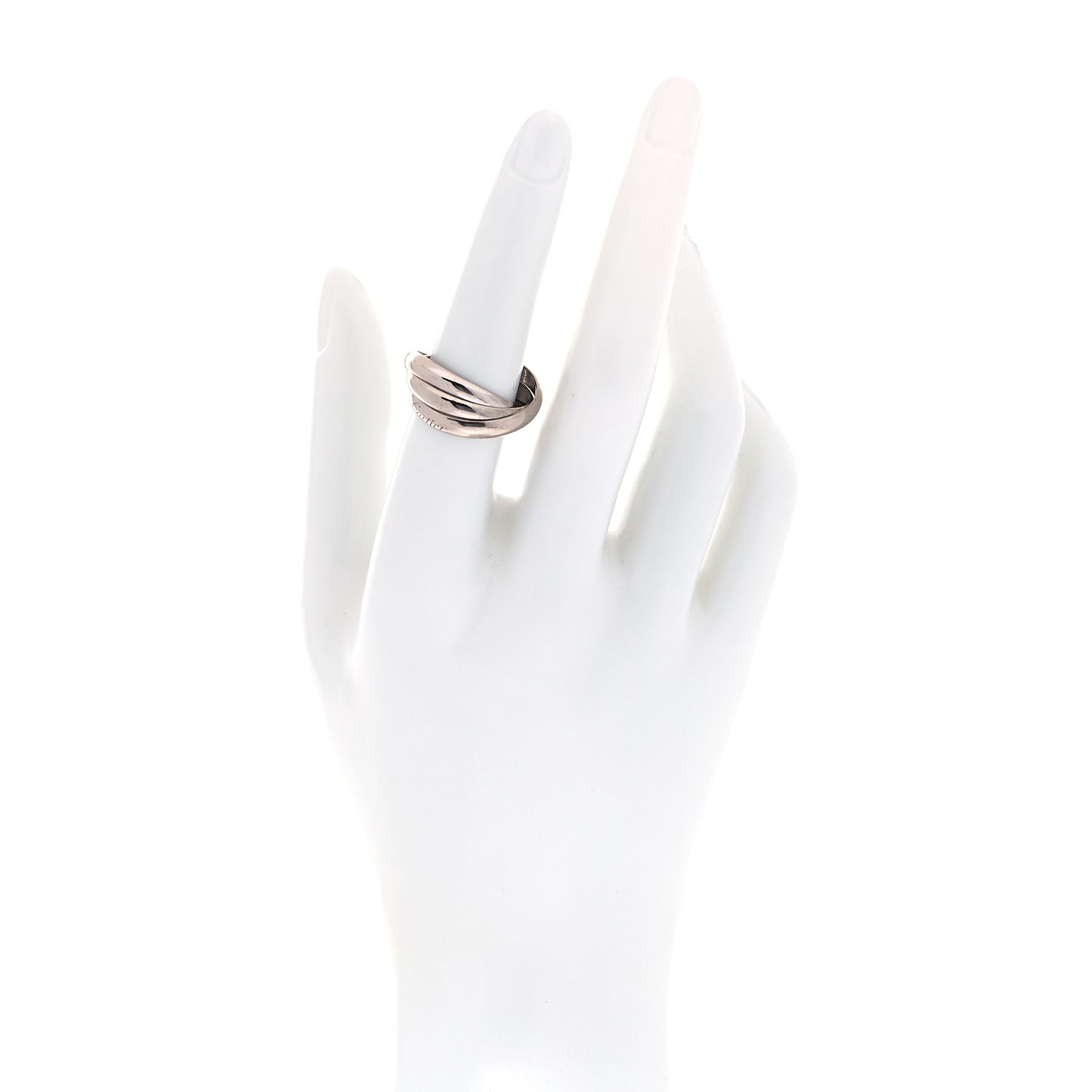 18K White Gold Classic Trinity Ring 57 8