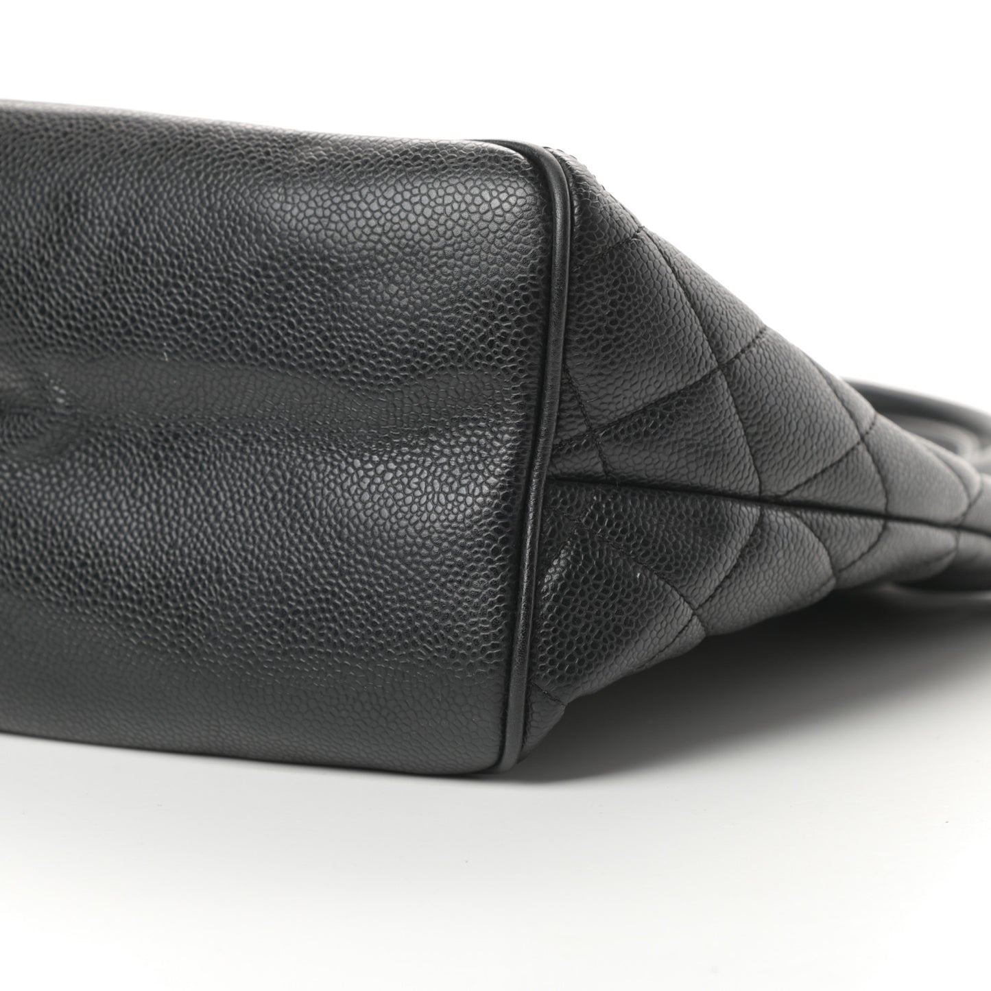 Caviar Quilted Medallion Tote Black