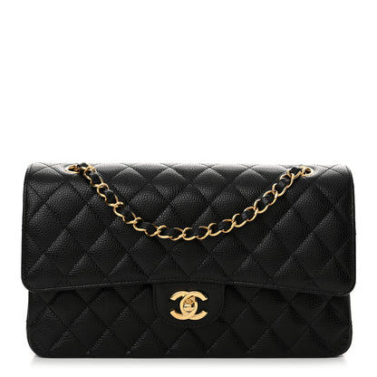 Chanel Caviar Quilted Medium Double Flap Black 1 of 12