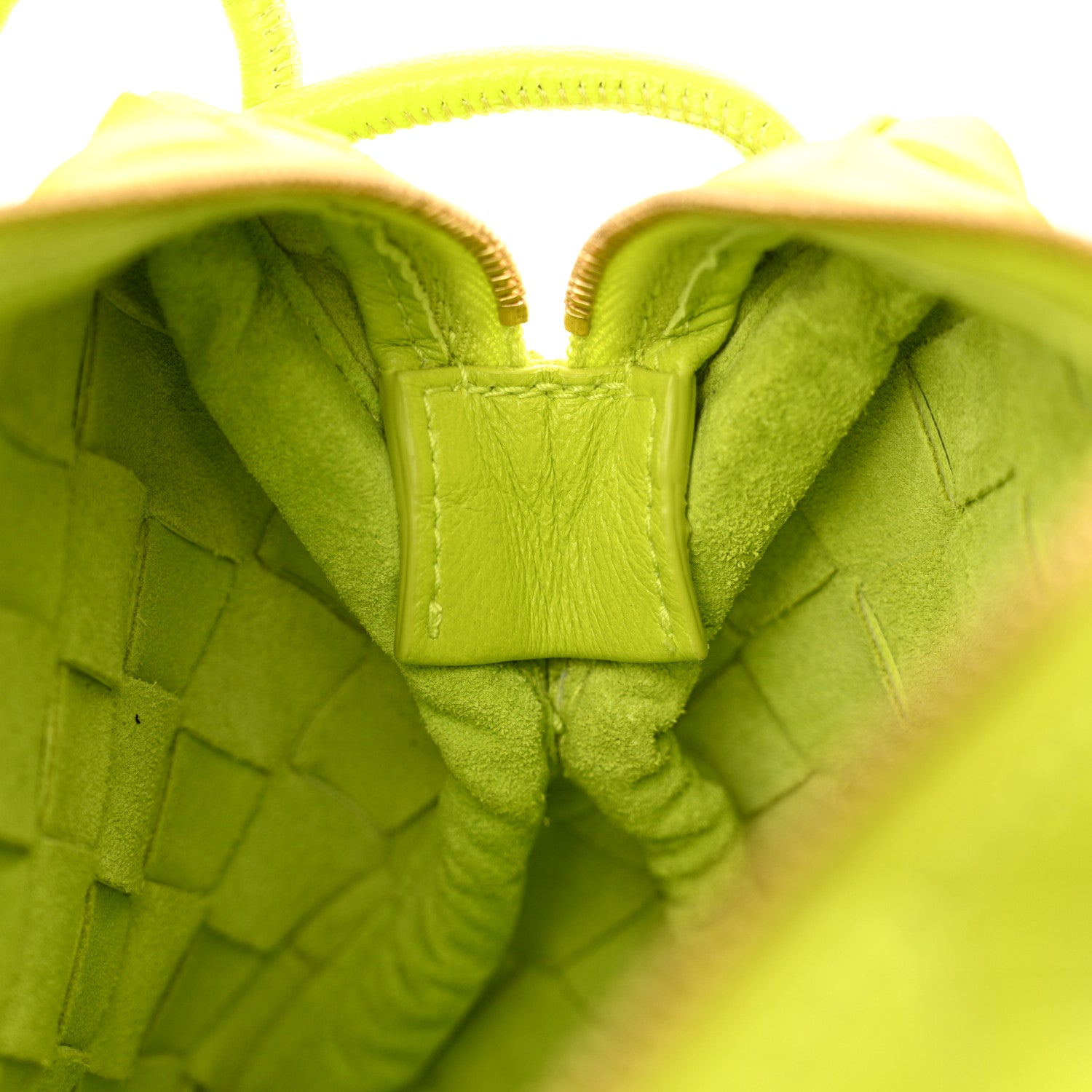 Bottega Veneta Nappa Intrecciato Mini Loop Camera Bag Acid Kiwi 7 of 10