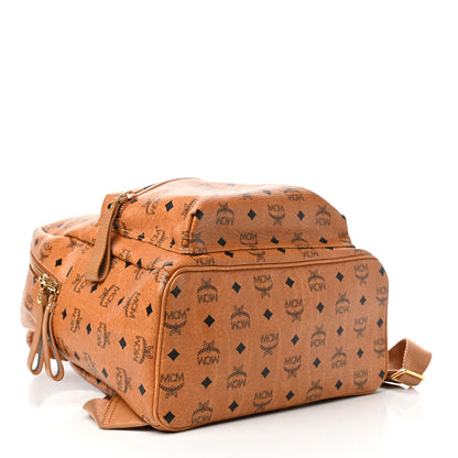 MCM Visetos Medium Sprinkle Stud Stark Backpack Cognac 4 of 9