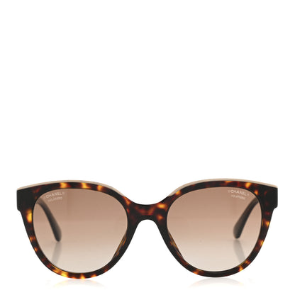 Chanel Acetate Polarized CC Butterfly Sunglasses 5414 Tortoise 2 of 8