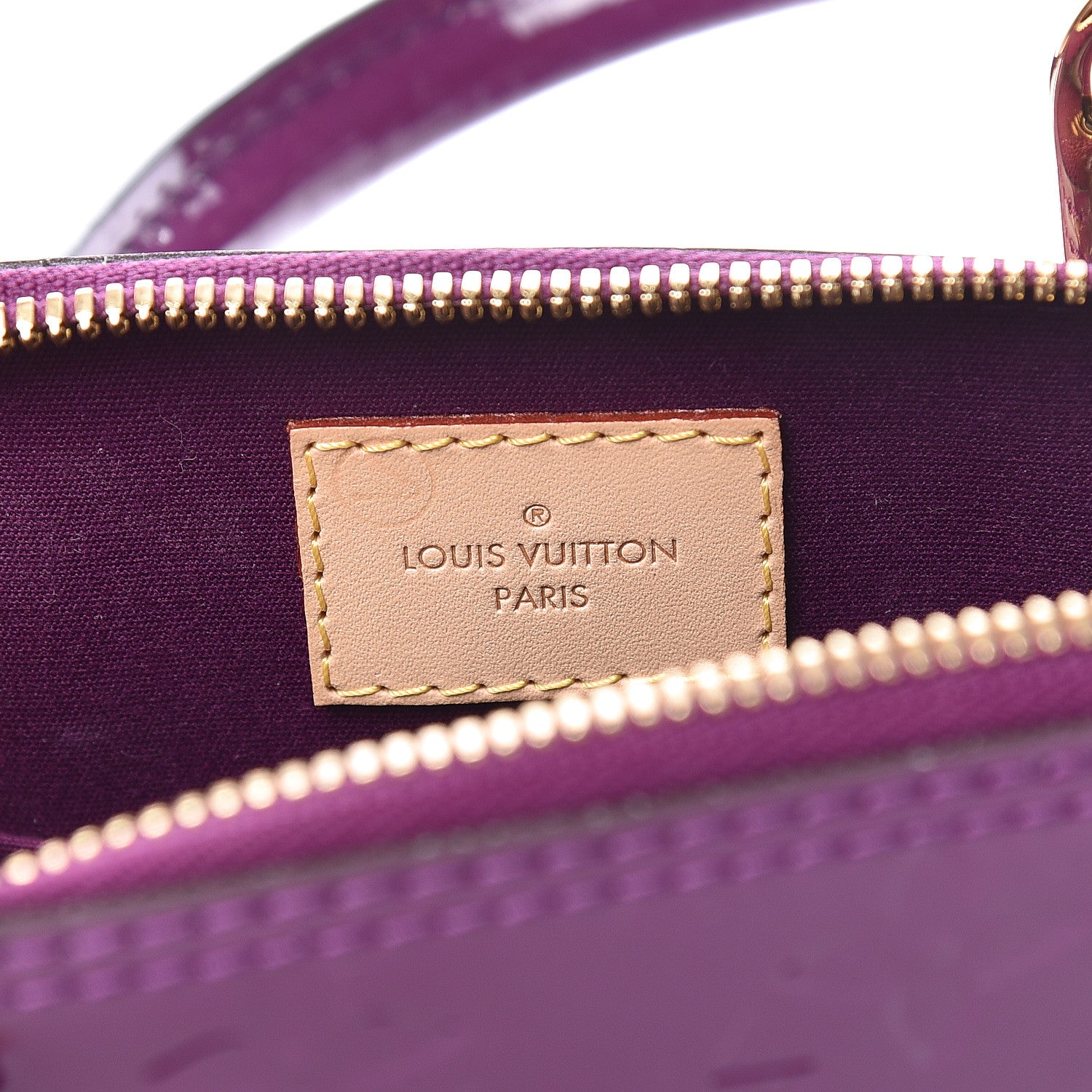 Louis Vuitton Vernis Alma BB Amethyste 6 of 14