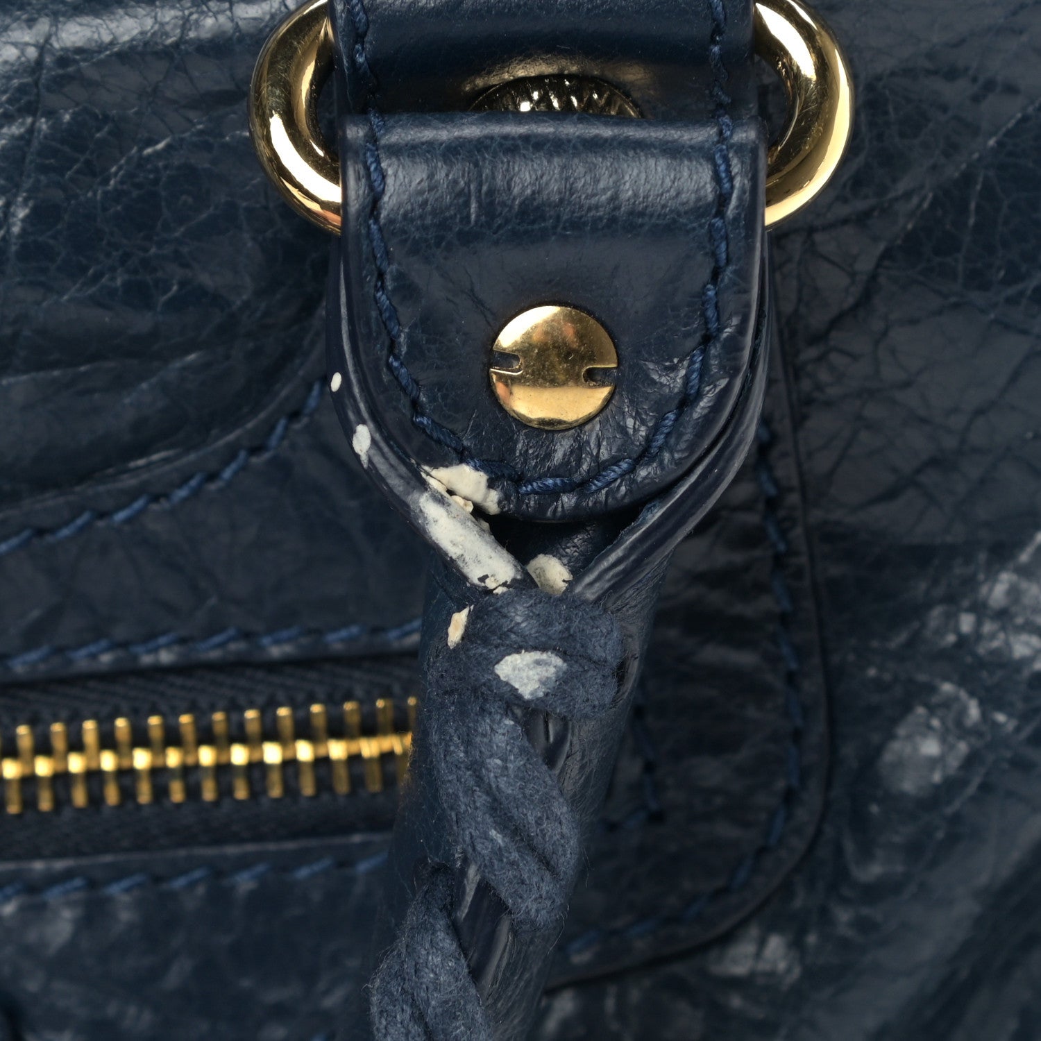 Balenciaga Agneau Giant 12 Gold Hardware City Bleu Obscur 11 of 13