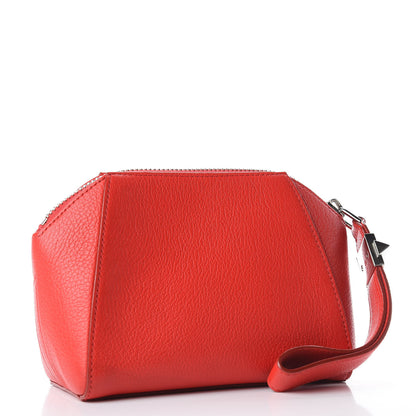 Givenchy Sugar Goatskin Small Antigona Beauty Wristlet Red 2 of 9