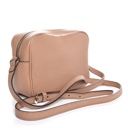 Gucci Pebbled Calfskin Small Soho Disco Bag Camelia 3 of 7