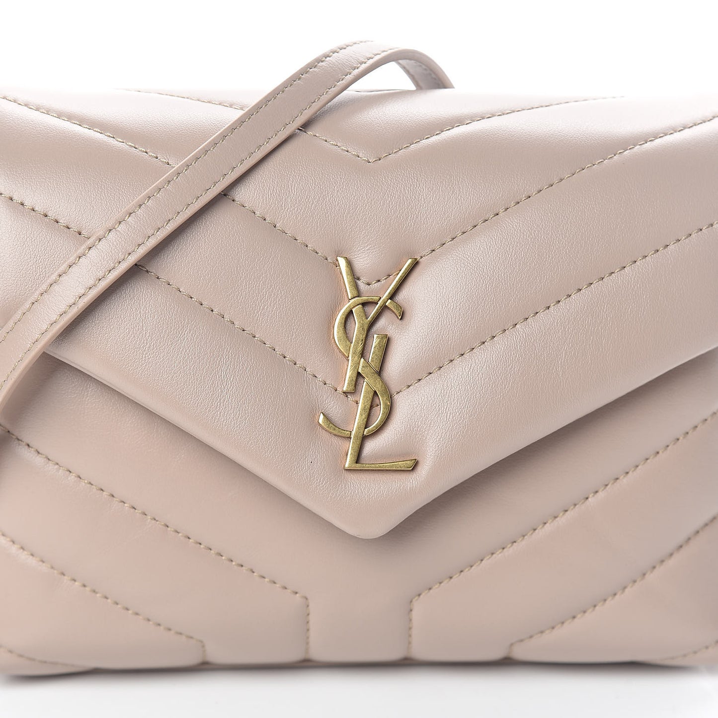 Calfskin Y Quilted Monogram Toy Loulou Crossbody Bag Marble Pink