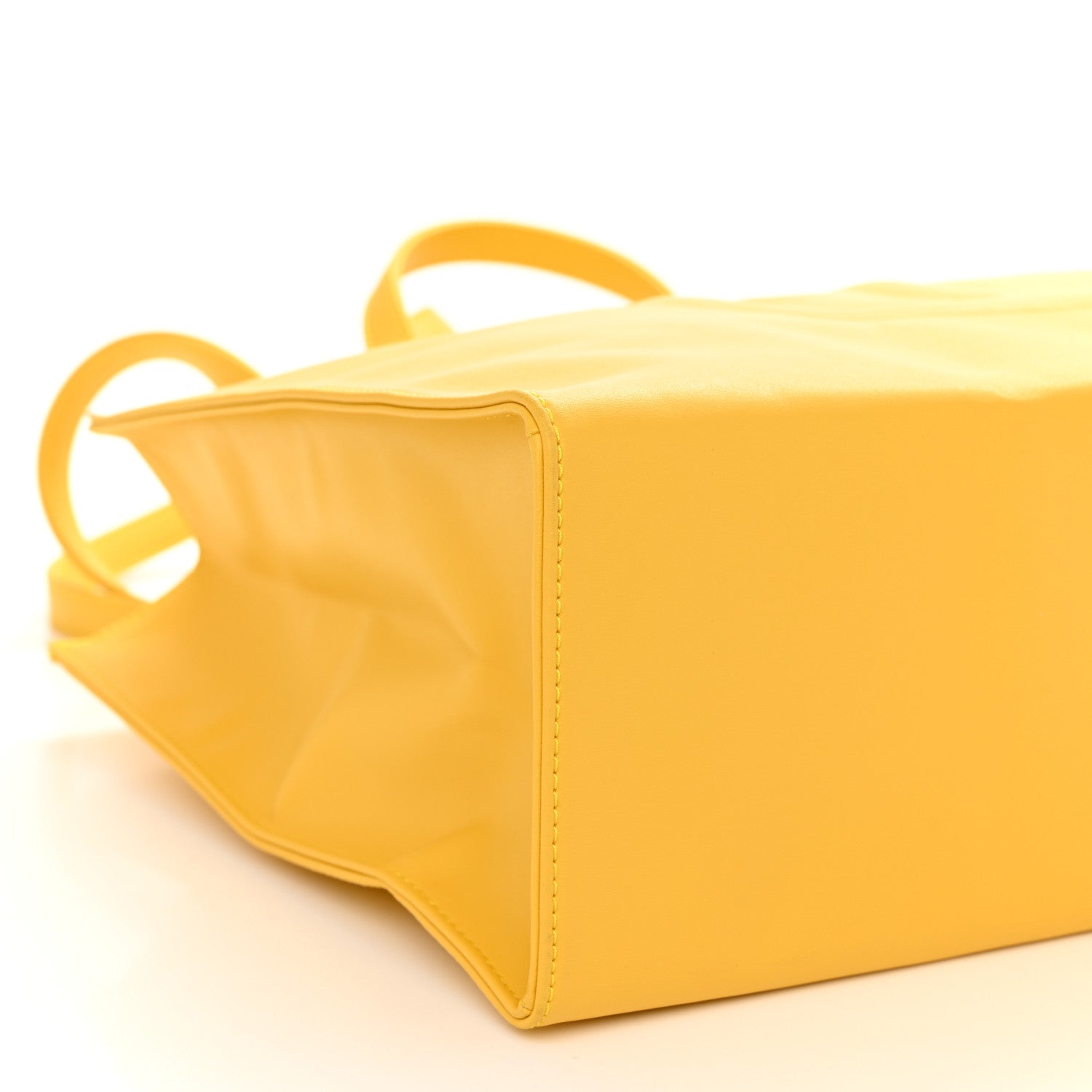 Telfar Vegan Leather Medium Shopping Bag Yellow 8 of 10