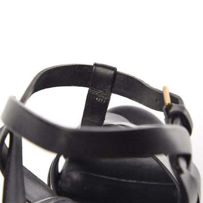 Saint Laurent Calfskin Tribute 105 Platform Sandals 37.5 Black 13 of 13