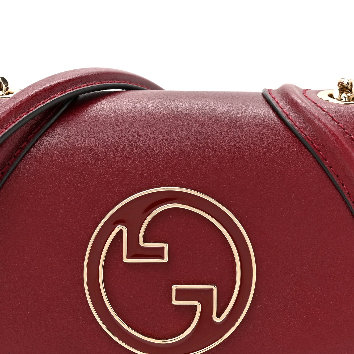 Gucci Calfskin Blondie Small Shoulder Bag Rosso Ancora 8 of 10
