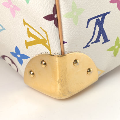 Louis Vuitton Monogram Multicolor Speedy 30 White 7 of 10