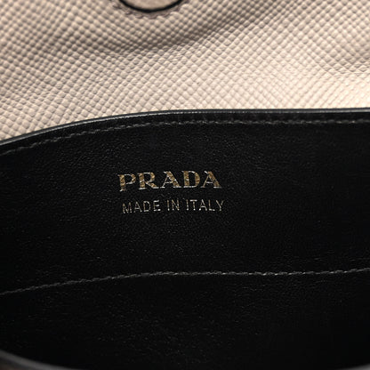 Prada Saffiano Cuir Small Double Bag Pomice 8 of 14