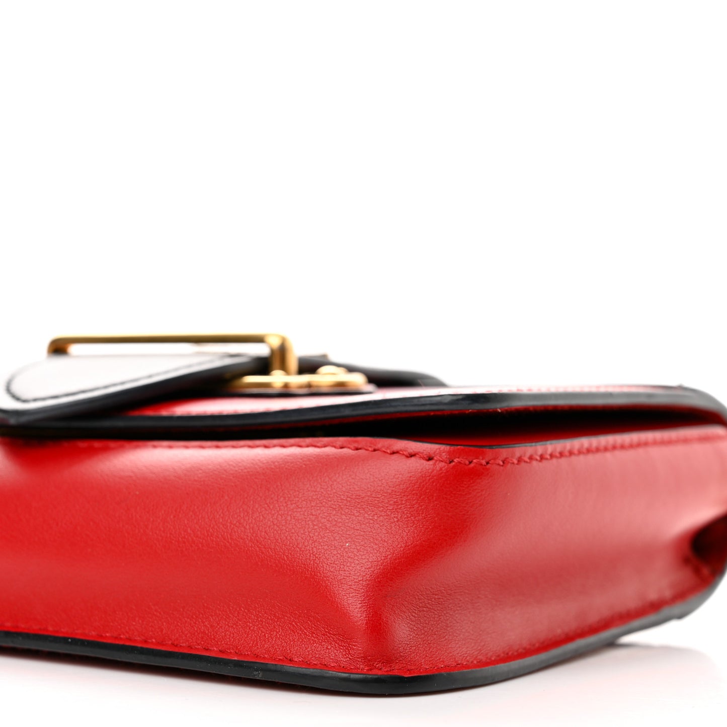 Saffiano City Calf Cahier Belt Bag Fuoco Black
