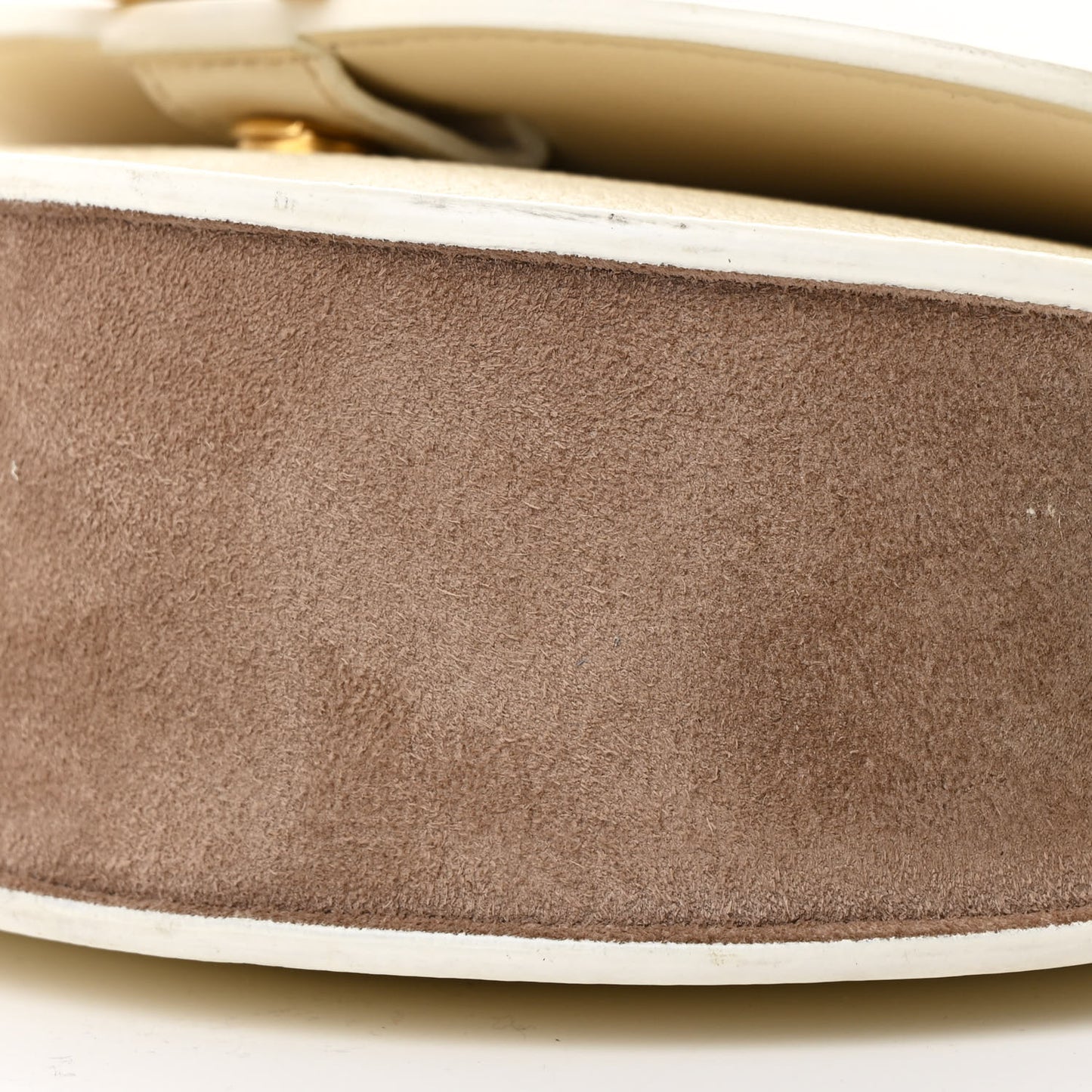 Calfskin Marcie Chain Flap Bag Misty Ivory
