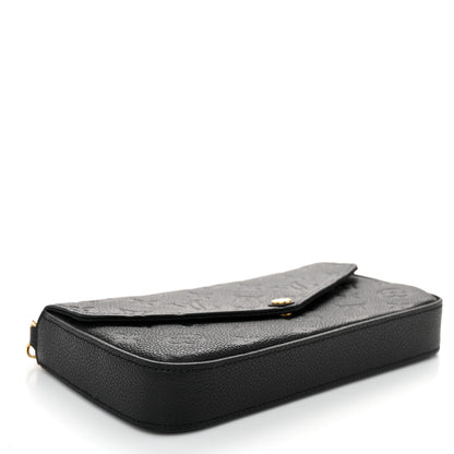 Louis Vuitton Empreinte Pochette Felicie Chain Wallet Black 5 of 12
