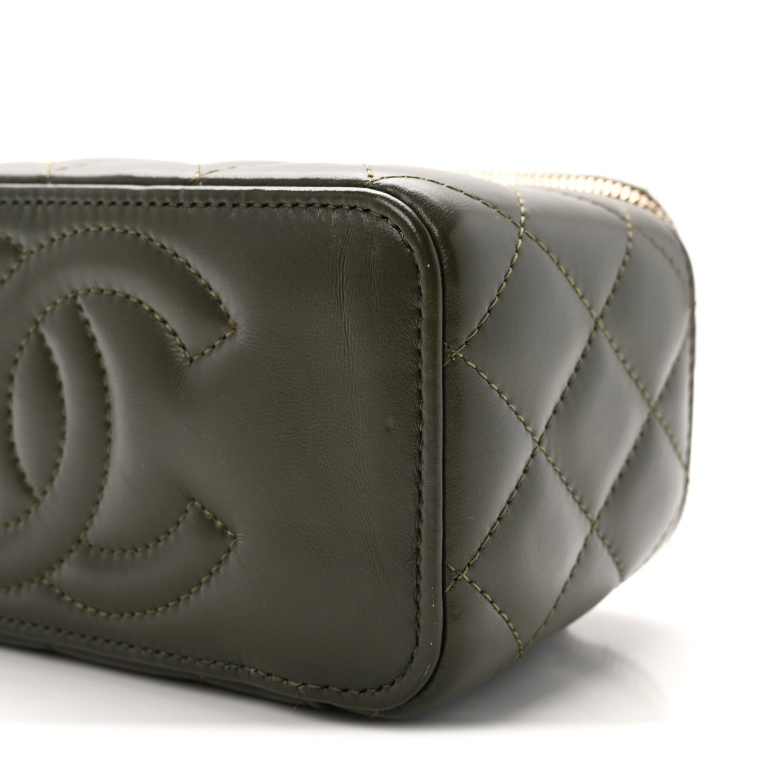 Chanel Lambskin Quilted Small Pillow Crush Vanity Case With Chain