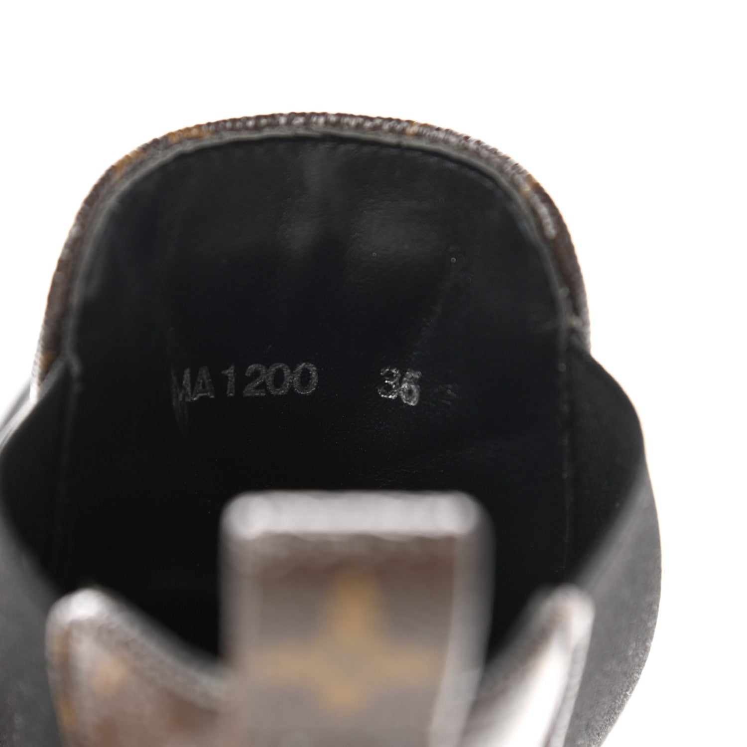 Louis Vuitton Patent Monogram LV Beaubourg Ankle Boots 35 Black 8 of 9