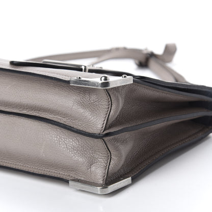 Prada Glace Calfskin Large Soft Cahier Bag Argilla 7 of 9